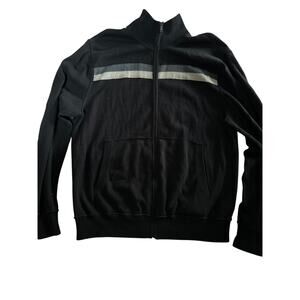 Banana Republic Black Full Zip Cotton Sweater Men’s XL